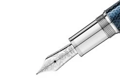 Montblanc Meisterstück Solitaire Blue Hour LeGrand Vulpen -Pen Winkel 112889 Montblanc Meisterstuck Solitaire LeGrand Blue Hour Fountain Pen 3