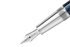 Montblanc Meisterstück Solitaire Doué Blue Hour Classique Vulpen -Pen Winkel 112893 Montblanc Meisterstuck Solitaire Doue Classique Blue Hour Fountain Pen 3