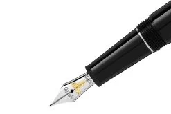 Montblanc Meisterstück Geometry Doué Classique Platinum Vulpen -Pen Winkel 118078 Montblanc Meisterstuck Doue Geometry Classique Fountain Pen 3