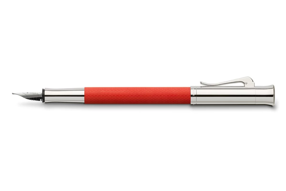 Graf Von Faber-Castell Guilloche India Red Vulpen 1 Graf Von Faber-Castell Guilloche India Red Vulpen