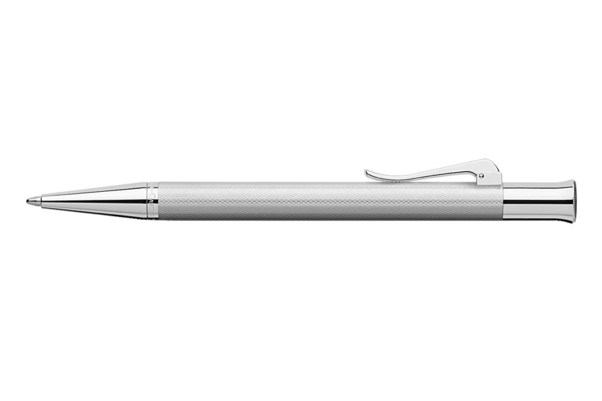 Graf Von Faber-Castell Guilloche Rhodium Balpen 1 Graf Von Faber-Castell Guilloche Rhodium Balpen