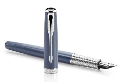 Parker® Parker Sonnet EXC Blauw Custom SHL 18K Vulpen 5 Parker® Parker Sonnet EXC Blauw Custom SHL 18K Vulpen -Pen Winkel 1930260 parker Sonnet EXC blue custom 18k fountain pen 1