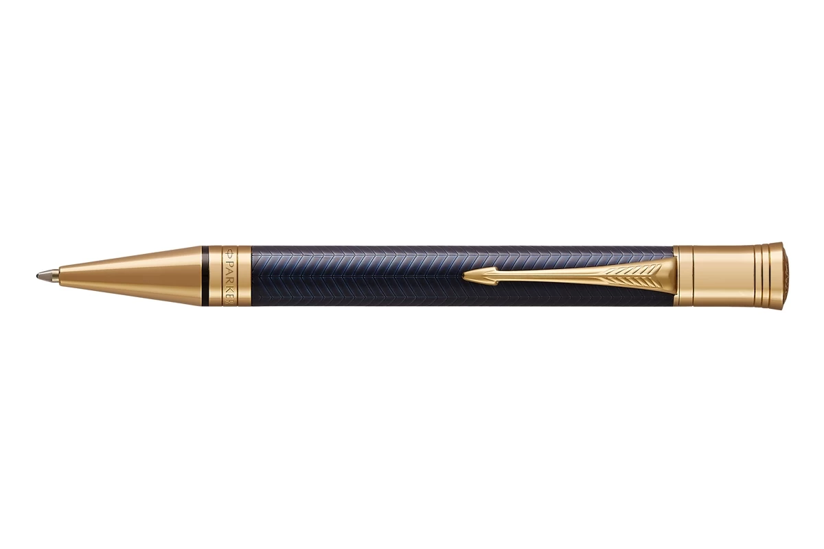 Parker® Parker Duofold Prestige Blue Chevron Balpen 1 Parker® Parker Duofold Prestige Blue Chevron Balpen