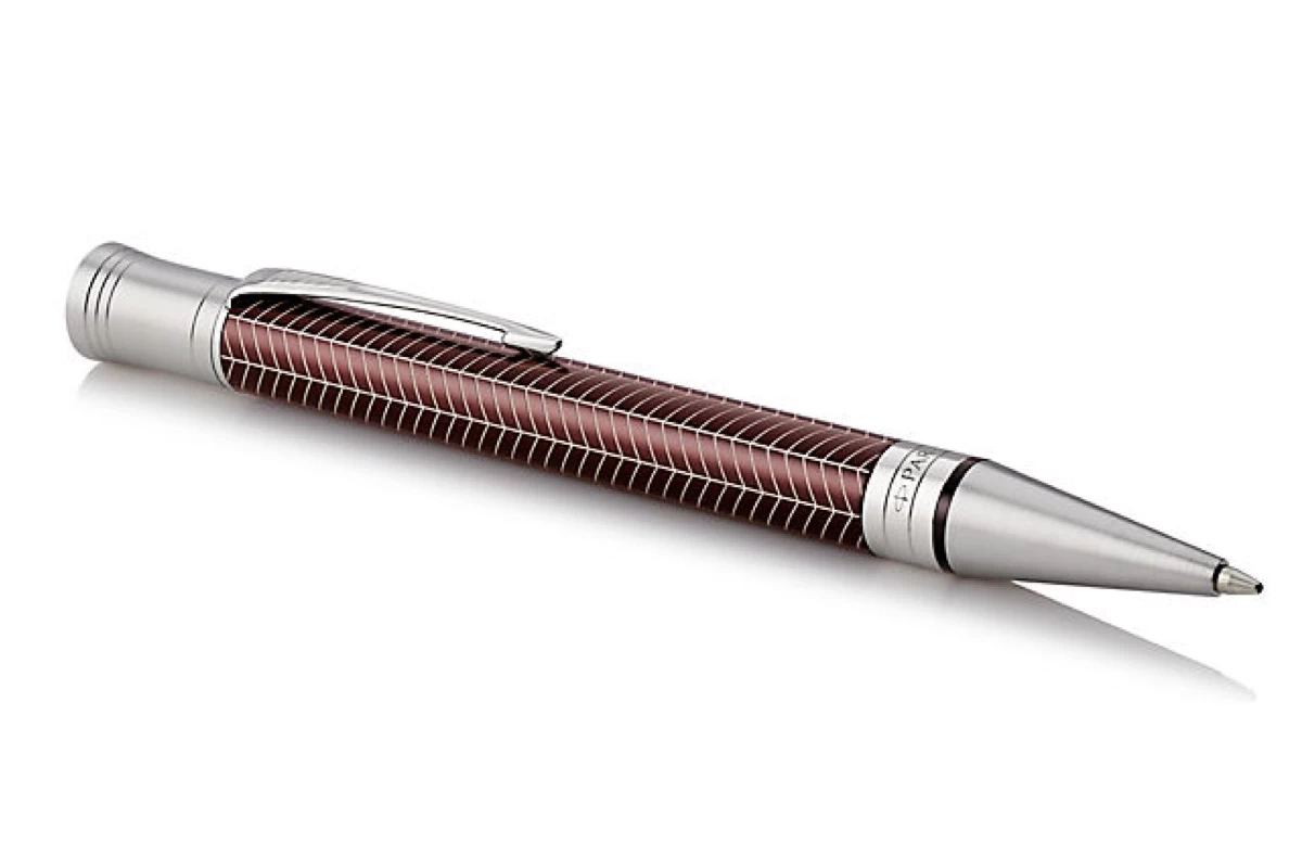 Parker® Parker Duofold Prestige Burgundy Chevron Balpen 2 Parker® Parker Duofold Prestige Burgundy Chevron Balpen - Afbeelding 2