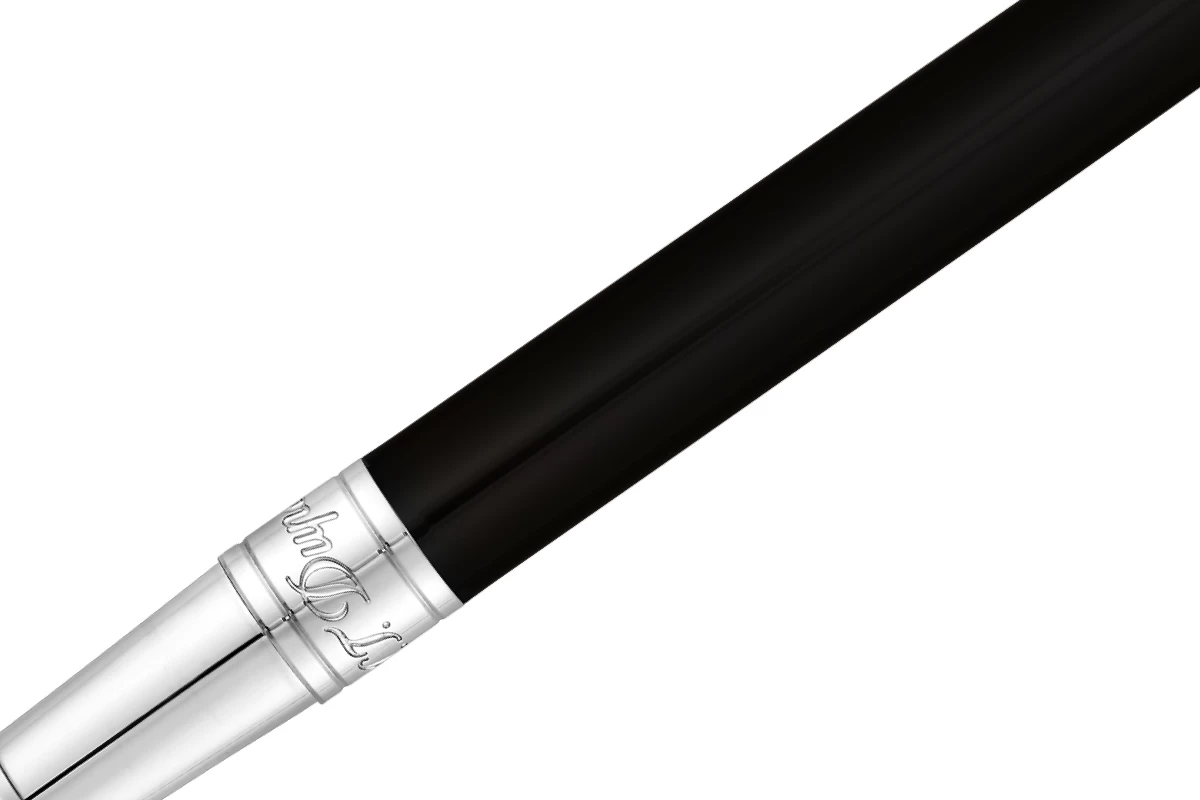 S.T. Dupont D-Initial Black Chrome Vulpen 2 S.T. Dupont D-Initial Black Chrome Vulpen - Afbeelding 2