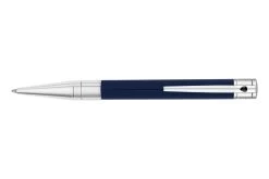 S.T. Dupont D-Initial Blue Chrome Balpen