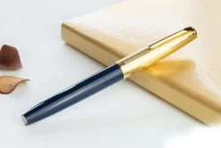 Aurora Duo-Cart Blauw/Goud Vulpen -Pen Winkel Aurora20duo cart20blue20gold20fp 3