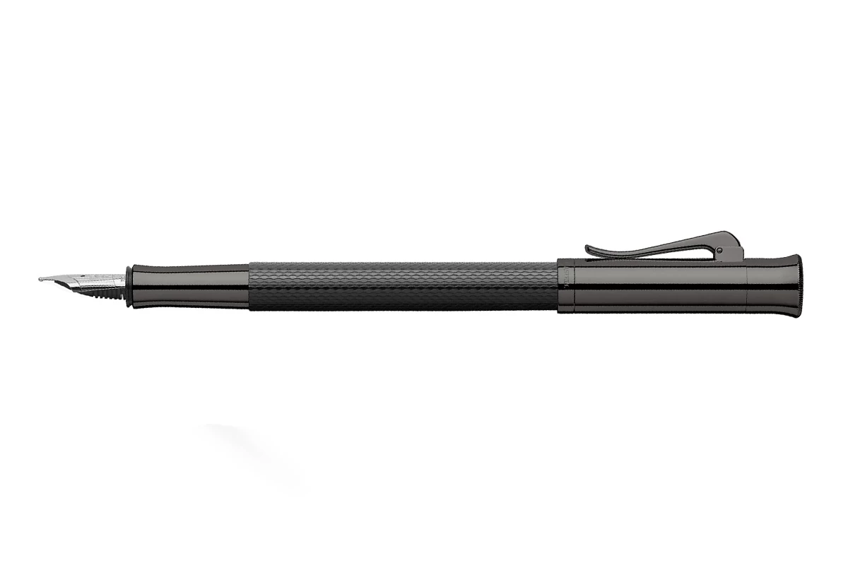 Graf Von Faber-Castell Guilloche Black Edition Vulpen 1 Graf Von Faber-Castell Guilloche Black Edition Vulpen