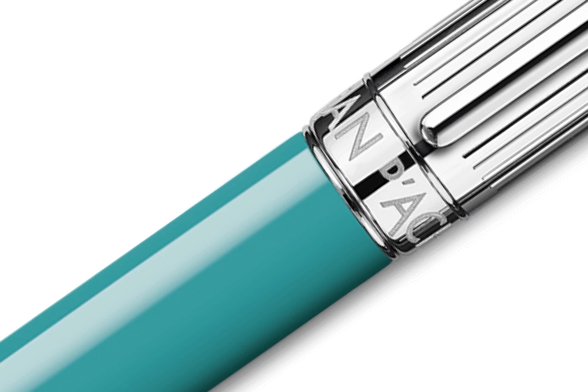 Caran D'Ache Léman Bicolor Turquoise Balpen 1 Caran D'Ache Léman Bicolor Turquoise Balpen