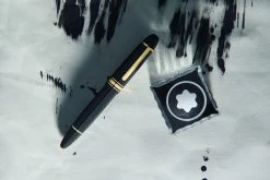 Montblanc Meisterstück 149 Gold-Coated Calligraphy Curved Nib Vulpen -Pen Winkel Montblanc 149 Calligraphy Curved Nib FP 5