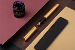 Otto Hutt Design 08 Yellow Gold Vulpen -Pen Winkel OttoHutt D08 Yellow Gold FP 3