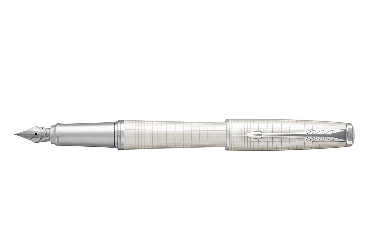 Parker® Parker Urban Premium Pearl Metal Chiselled Vulpen 1 Parker® Parker Urban Premium Pearl Metal Chiselled Vulpen