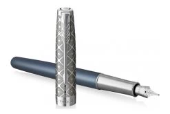 Parker® Parker Sonnet Metal Blue CT 18K Vulpen -Pen Winkel Parker sonnet metal blue ct fp 3