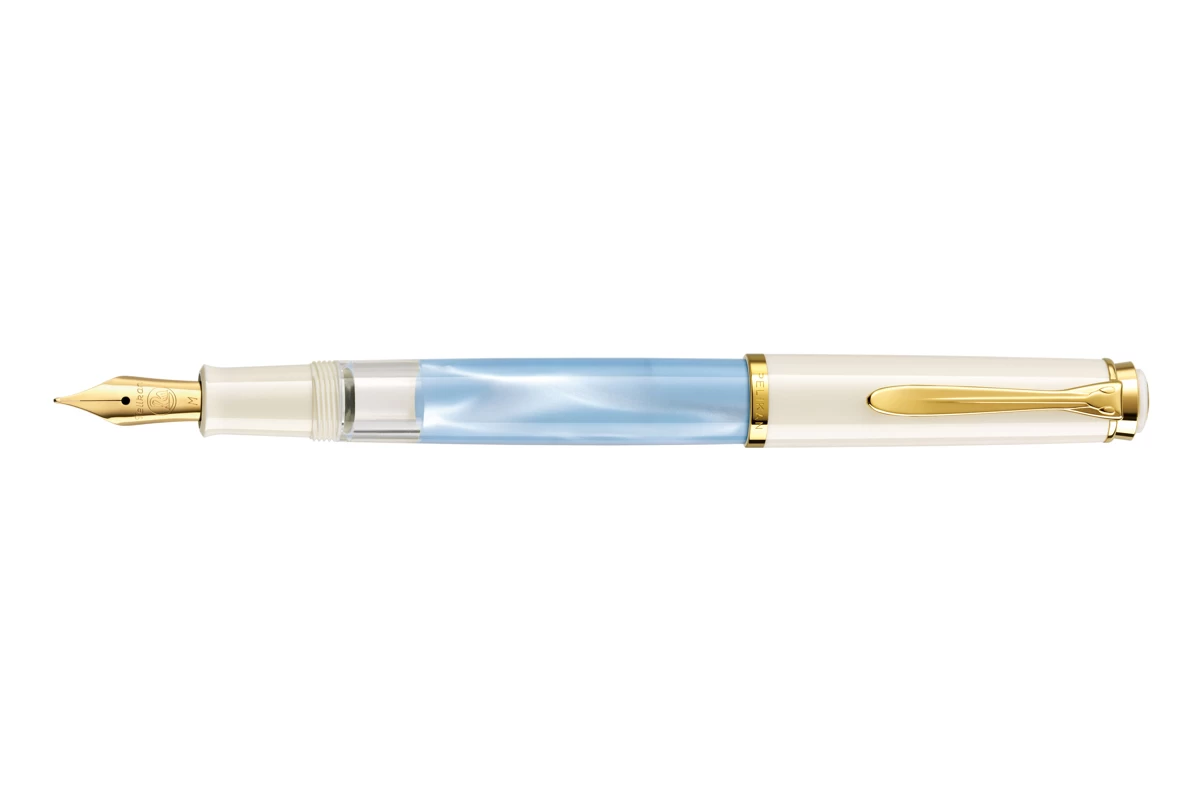 Pelikan Classic M200 Pastel Blue Vulpen 1 Pelikan Classic M200 Pastel Blue Vulpen