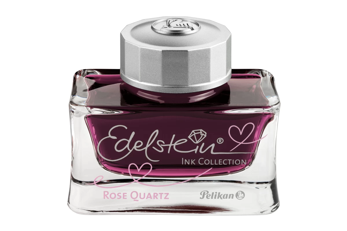 Pelikan Classic M205 'Rose Quartz' Vulpen & Edelstein Inkt Set 4 Pelikan Classic M205 'Rose Quartz' Vulpen & Edelstein Inkt Set - Afbeelding 4