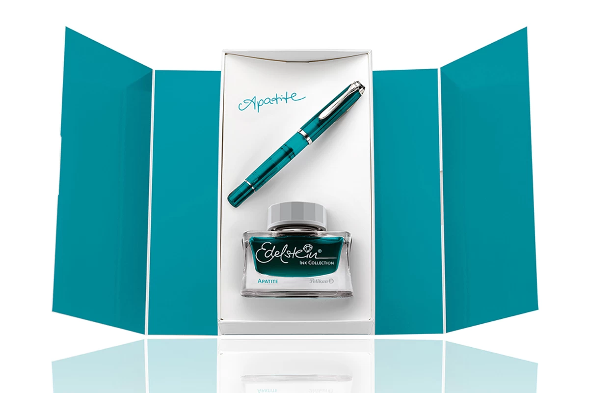 Pelikan Classic M205 Apatite Vulpen + Inkt Set 1 Pelikan Classic M205 Apatite Vulpen + Inkt Set