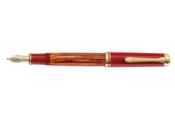 Pelikan Souverän M600 Tortoise Red Special Edition Vulpen