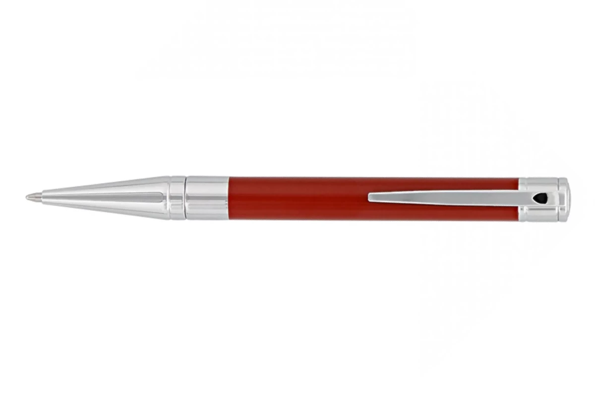 S.T. Dupont D-Initial Red Chrome Balpen 1 S.T. Dupont D-Initial Red Chrome Balpen