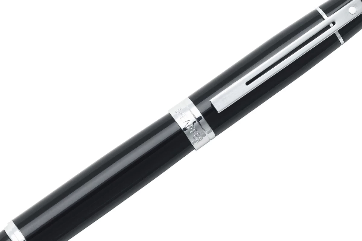 Sheaffer 300 Glossy Black Chrome Trim Vulpen 2 Sheaffer 300 Glossy Black Chrome Trim Vulpen - Afbeelding 2