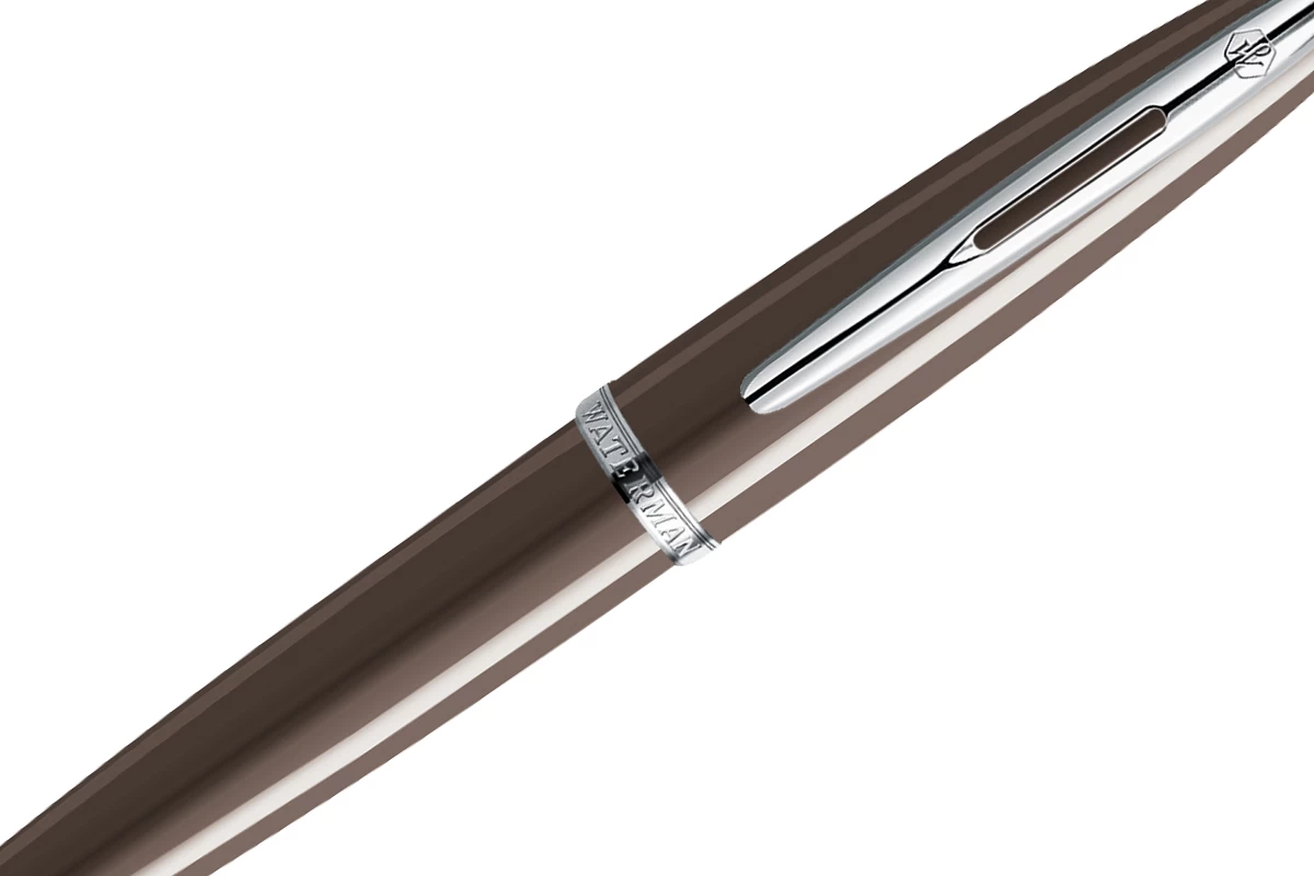 Waterman Carène Frosty Brown ST Balpen 2 Waterman Carène Frosty Brown ST Balpen - Afbeelding 2